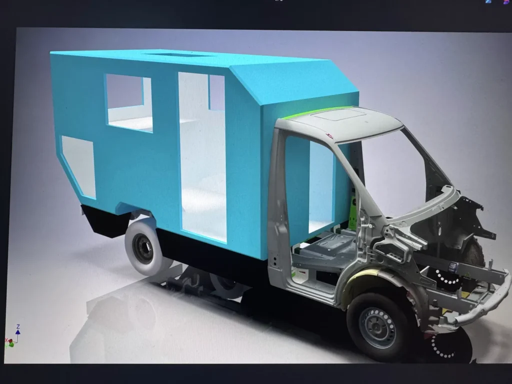 3D-Planung eines Fahrzeugausbaus am Bildschirm